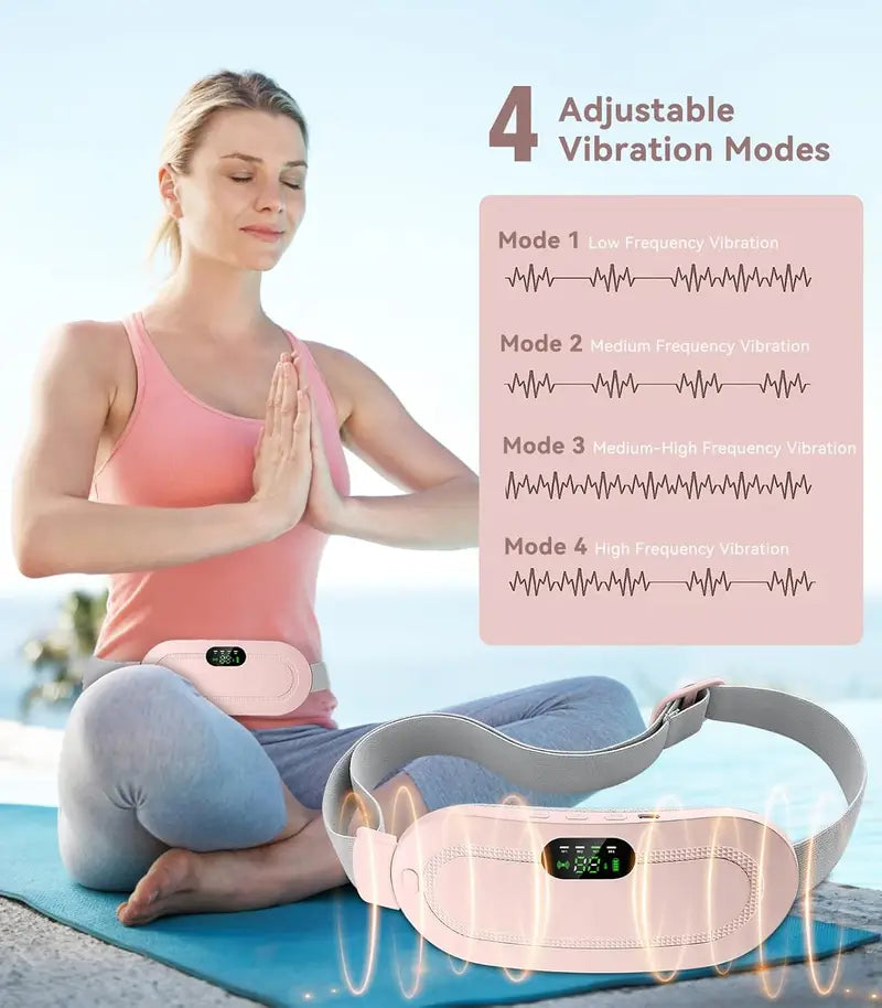 Smart Heating Massage Belt for Back Pain & Menstrual Cramp Relief | Rechargeable