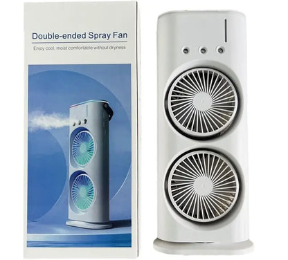 Portable Mini Double-Ended Spray Fan with Mist Cooling,