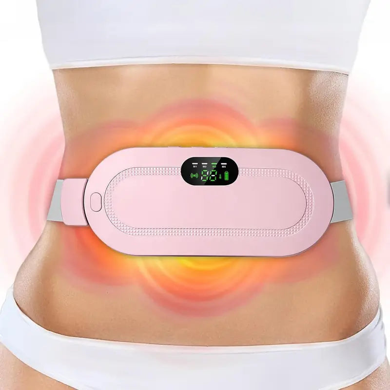Smart Heating Massage Belt for Back Pain & Menstrual Cramp Relief | Rechargeable