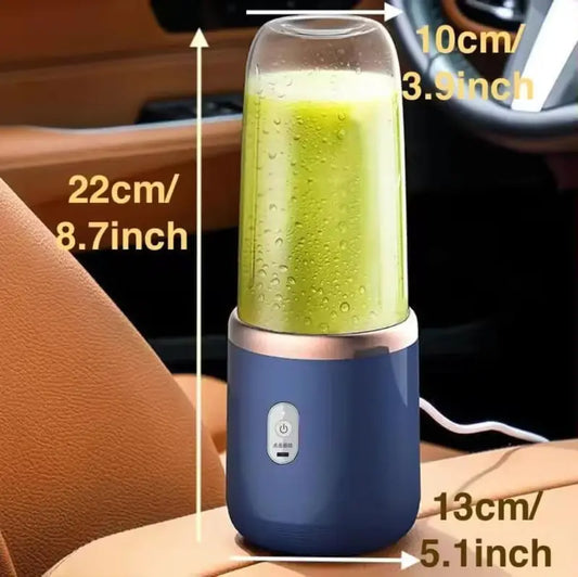 Portable USB Rechargeable Blender Bottle 400ml – Mini Personal Smoothie Maker