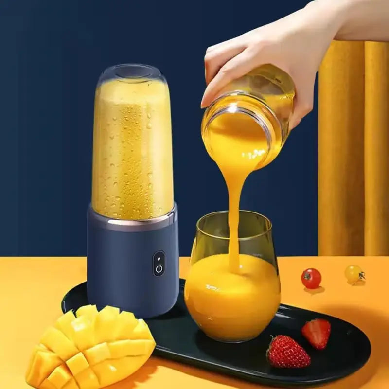 Portable USB Rechargeable Blender Bottle 400ml – Mini Personal Smoothie Maker