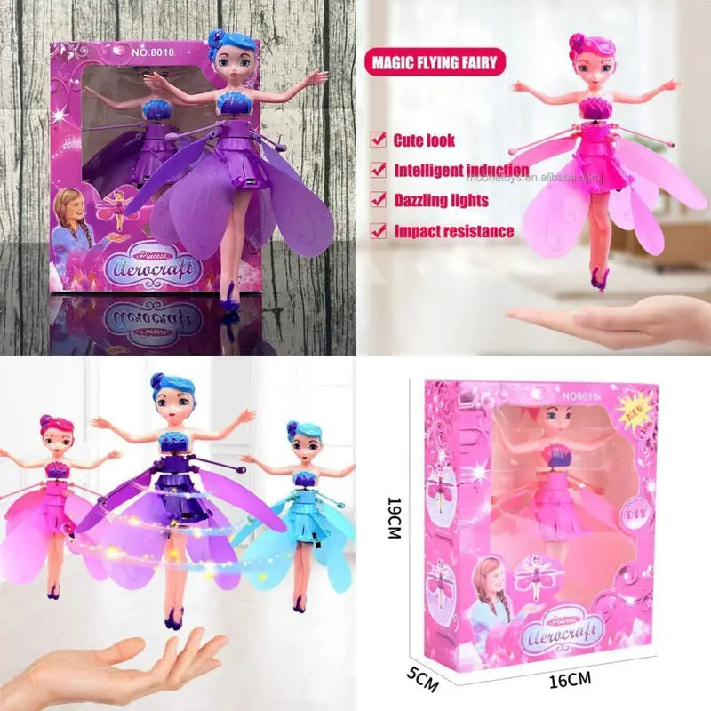 Flying Princess Doll Toy for Kids – USB Rechargeable